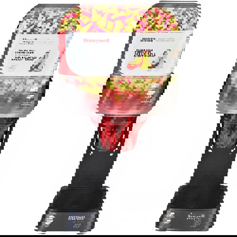 Earplug Dispensers & Refills; Type: Corded Earplugs ; Dispenser Material: Plastic ; Plug Material: Polyurethane Foam ; Earplugs Included: Earplugs Included ; Plug Shape: Contoured T-Shape ; Noise Reduction Rating (dB): 32.00